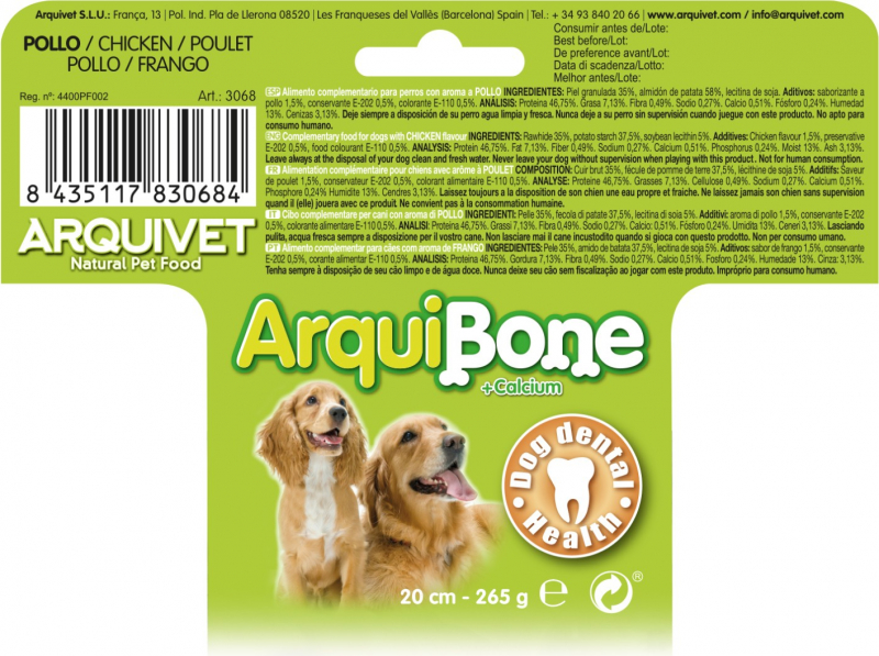ARQUIVET Chew Bone - 4 smaken om uit te kiezen