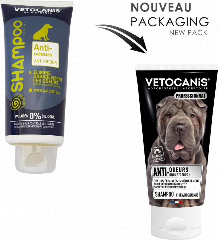 Vetocanis Shampooing anti-odeurs pour chien