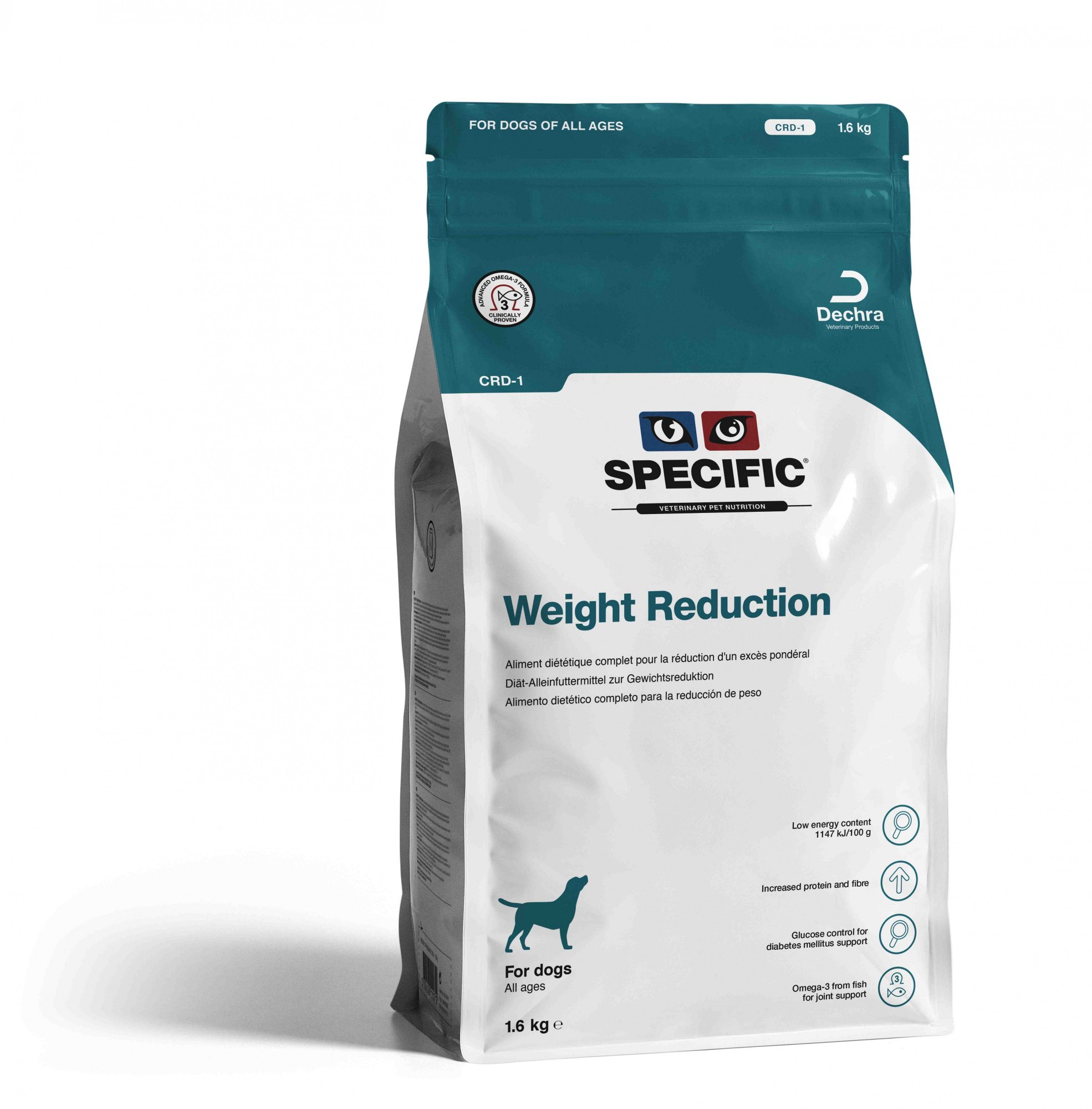 SPECIFIC CRD-1 Weight Reduction Adult für übergewichtige Hunde