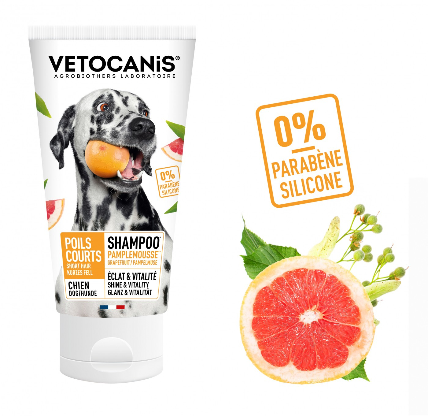Vétocanis Shampoo per cani con i peli corti