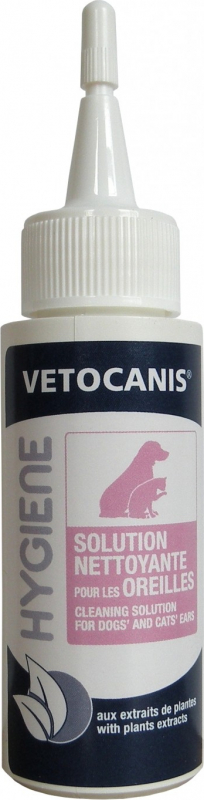 Vétocanis Lozione detergente per le orecchie per cane / gatto