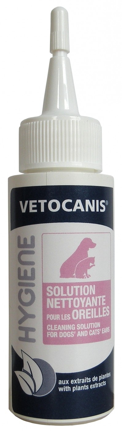 Vétocanis Lozione detergente per le orecchie per cane / gatto