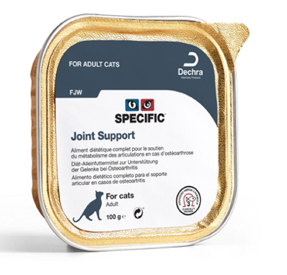 Pack de 7 Pâtées SPECIFIC FJW Joint 100g Support pour Chat Adulte