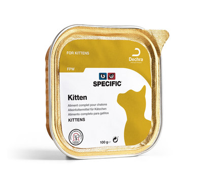 Pack de 7 Patés SPECIFIC FPW Kitten 100g para gatito y gata gestante