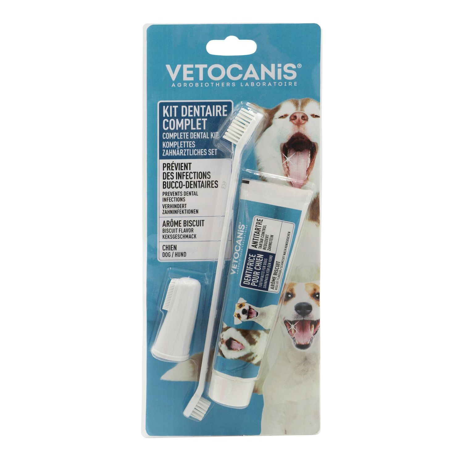Vetocanis kit igiene dentale Plak Fighter per cane
