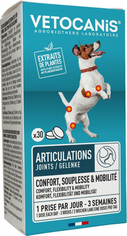 Vétocanis voersupplement voor gewrichten van honden x30
