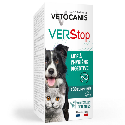 Vétocanis-Tabletten gegen Würmer für Hunde / Katzen