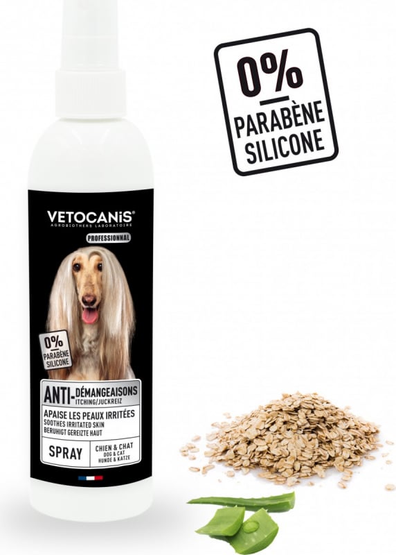 Vétocanis spray anti-démangeaison pour chien et chat