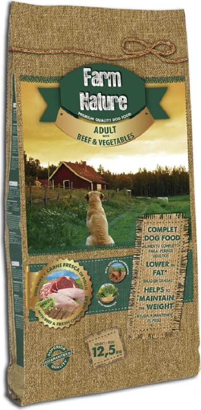 FARM NATURE Buey, Pollo & verduras para perros adultos