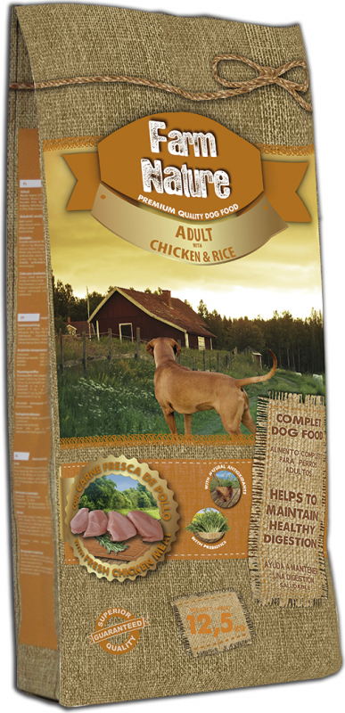 FARM NATURE Hühnchen & Reis Adult für Hunde