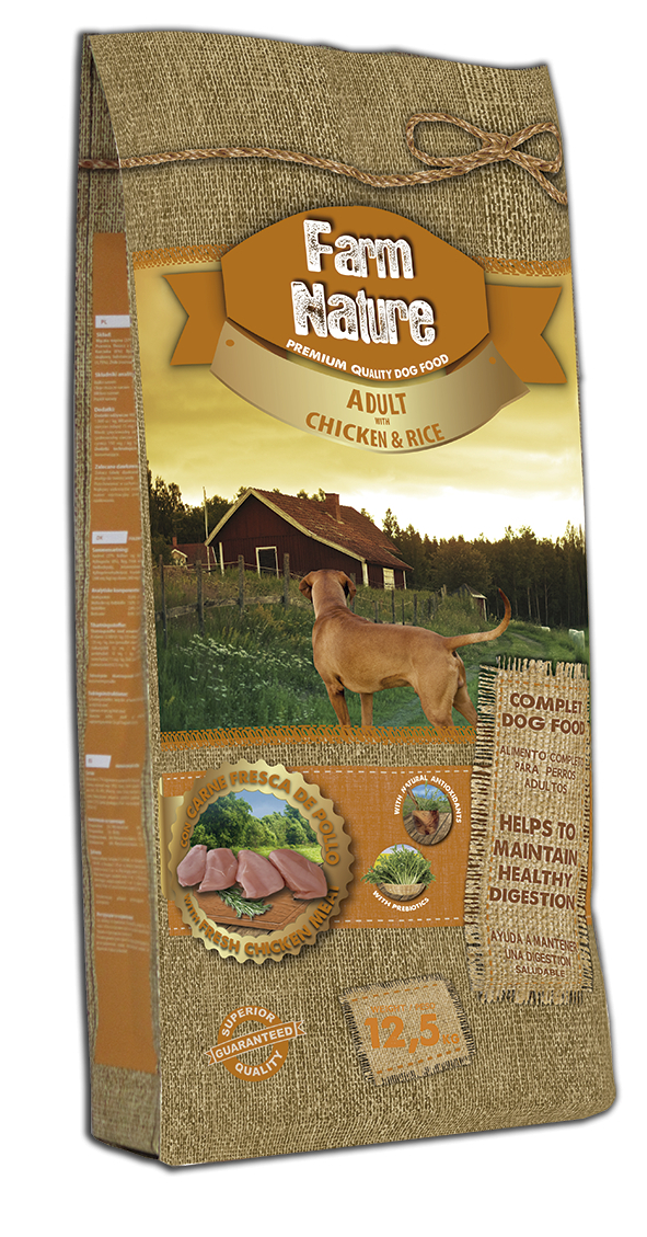 FARM NATURE Poulet & riz pour Chien Adulte