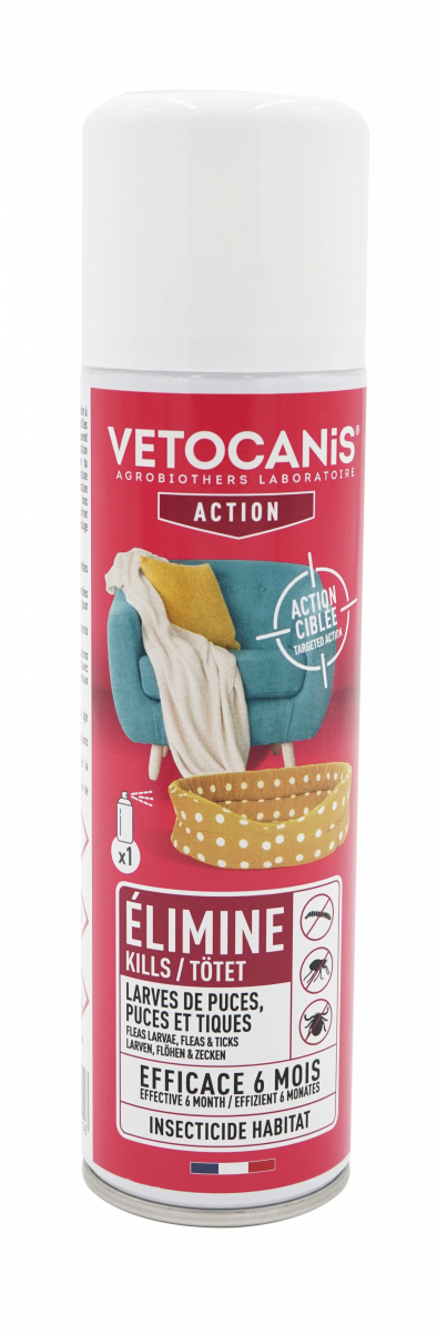 Vetocanis spray insecticide habitat - Anti-puces, Anti-aoûtat et acariens