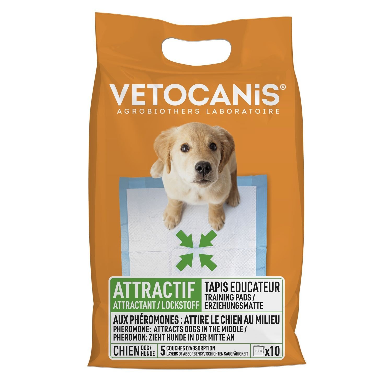 Vétocanis - Tapete absorvente x10 para cães e gatos