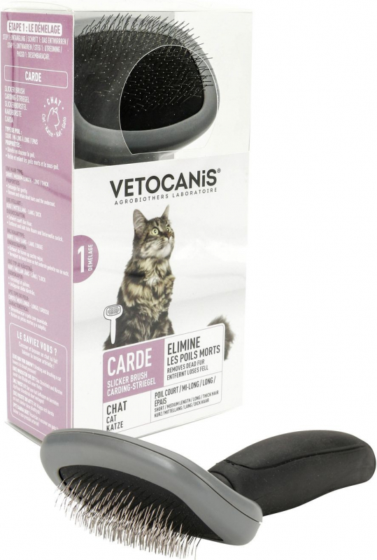 Vetocanis Cepillo - cardador Modelo pequeño para gato