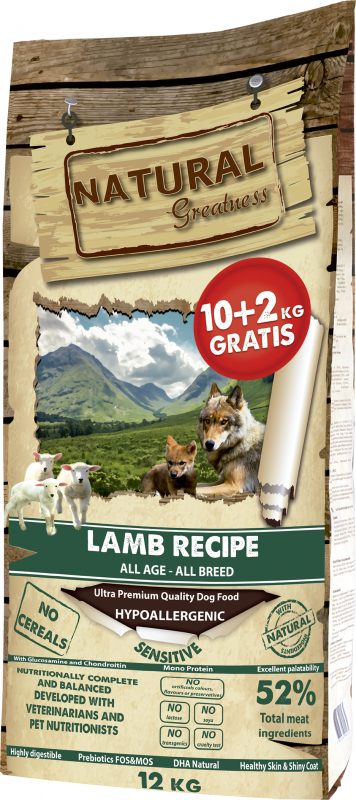 NATURAL GREATNESS Sensitive Lamb Senza Cereali Per Cani Adulti Sensibili