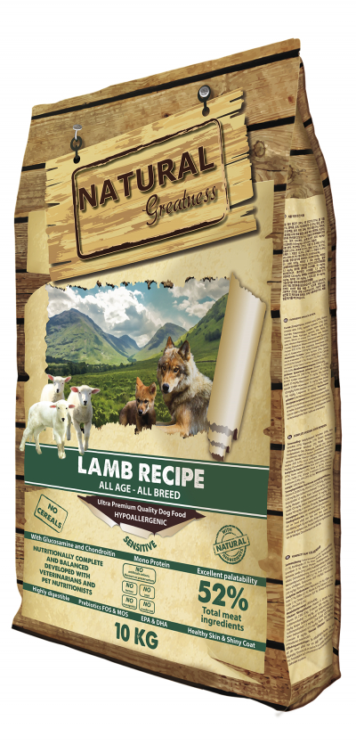 NATURAL GREATNESS Sensitive Lamb mit Lamm für sensible erwachsene Hunde