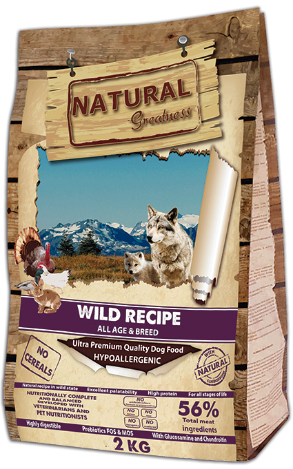 NATURAL GREATNESS Wild Recipe Sem Cereais para Cão