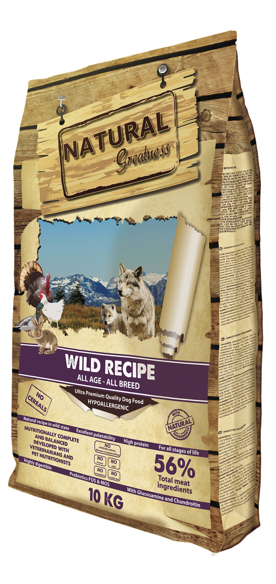 NATURAL GREATNESS Wild Recipe sin cereales para perro