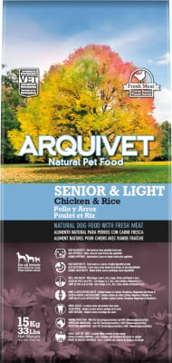 ARQUIVET Senior & Light au Poulet & riz pour Chien Senior ou en Surpoids