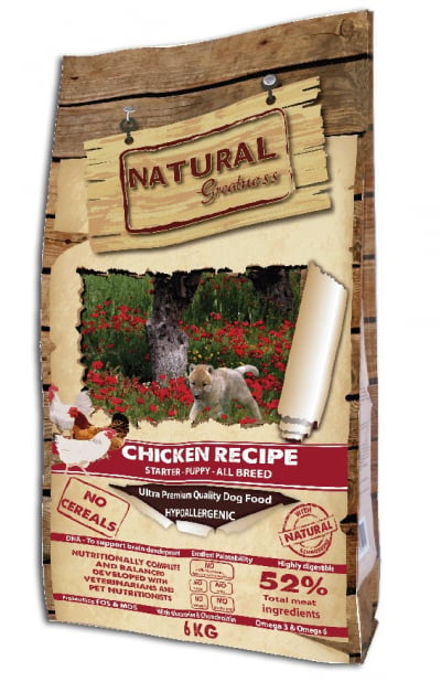 NATURAL GREATNESS Puppy sans céréales au poulet pour chiot