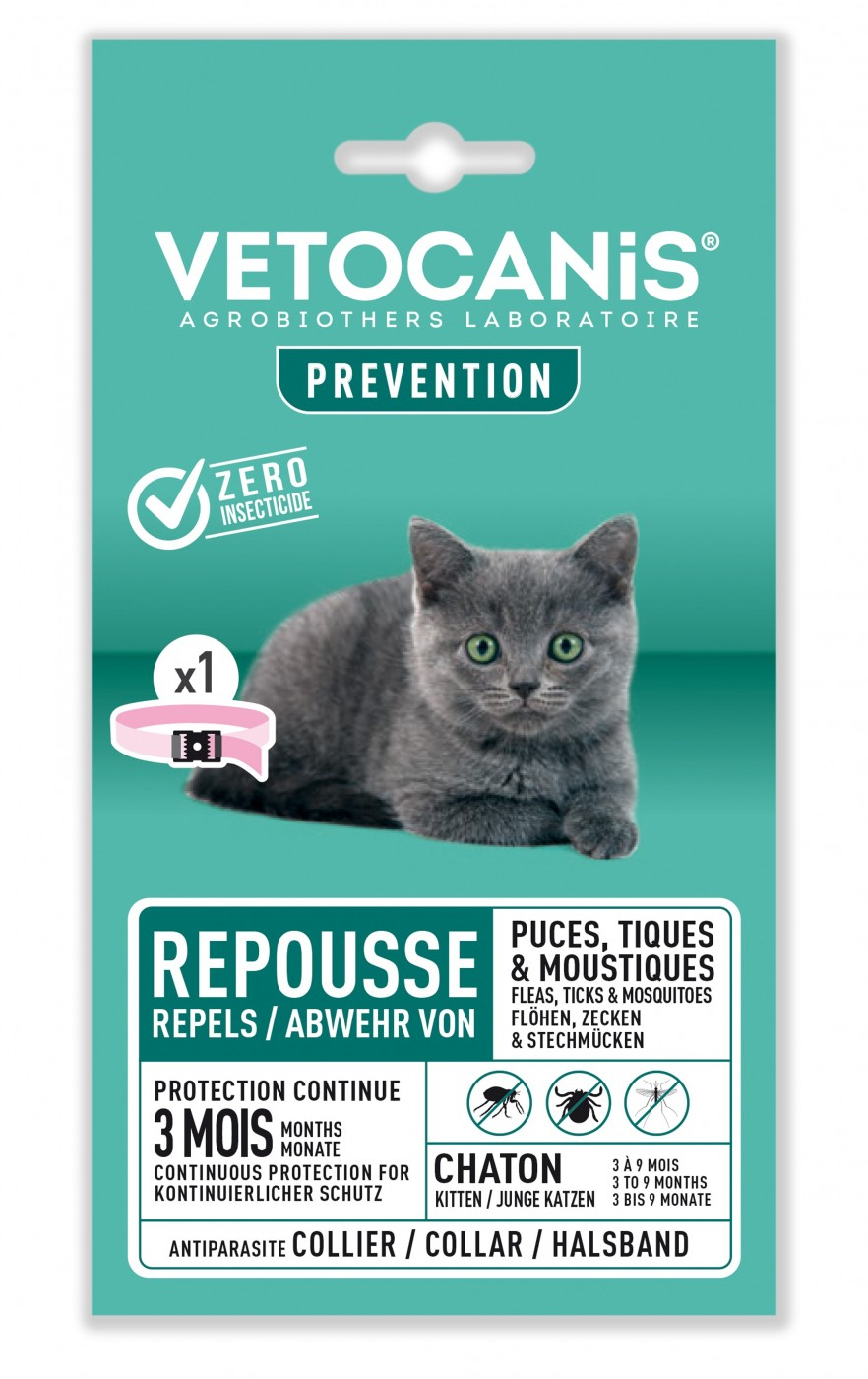 Vétocanis coleira antiparasitária para gatinhos