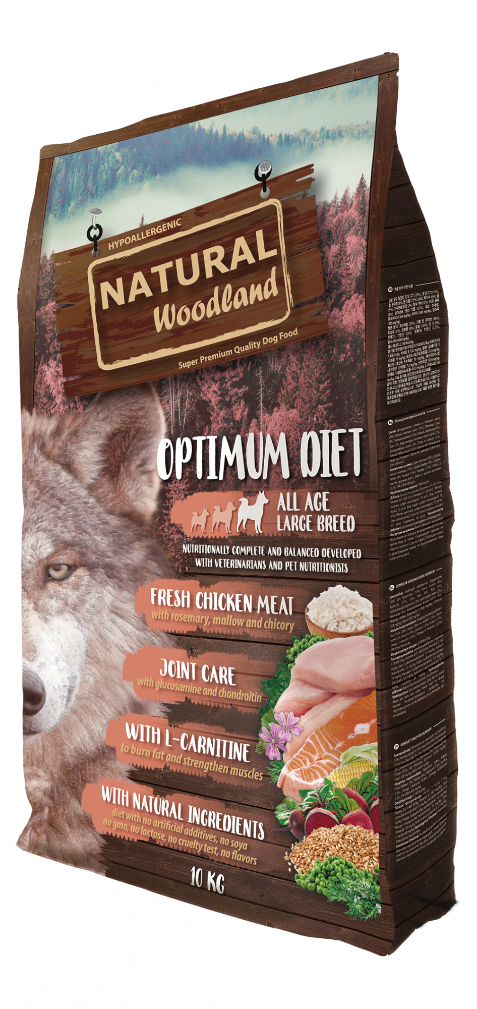 NATURAL GREATNESS Optimum Maxi mit Geflügel für große Hunde und Welpen