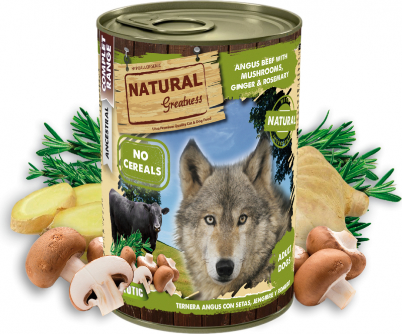 NATURAL GREATNESS Comida húmeda para perros 400g - 5 recetas