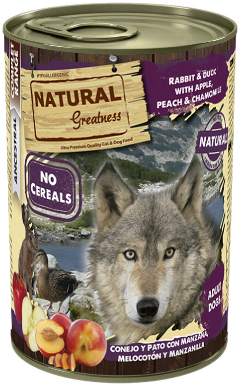 Patè NATURAL GREATNESS Complet 400g per Cani Adulti - 7 varietà a scelta