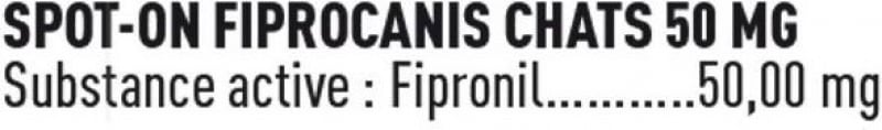 Vetocanis SPOT ON Fipronil pour chat