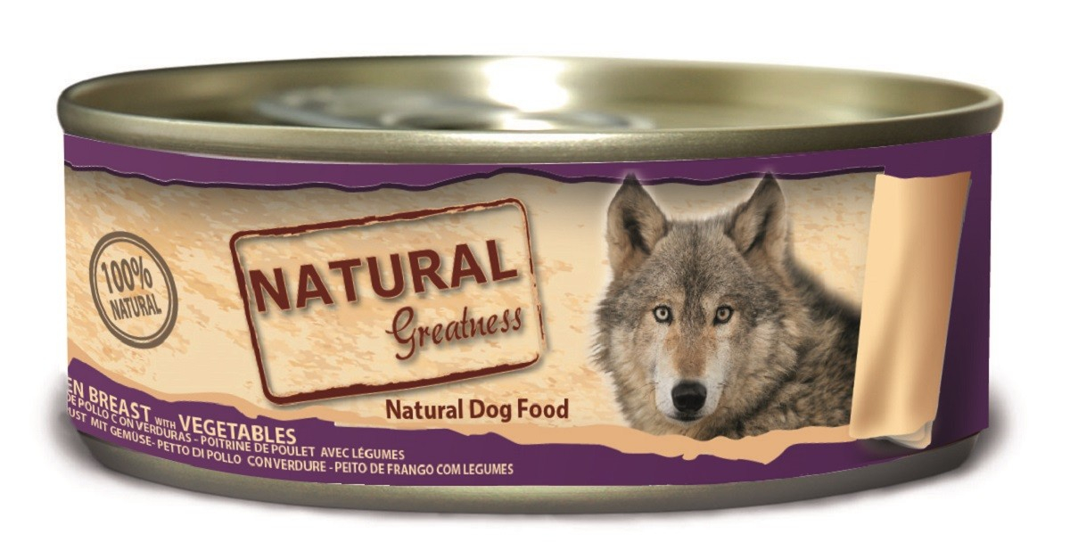 NATURAL GREATNESS 100% natural Comida húmeda para perros - 5 recetas