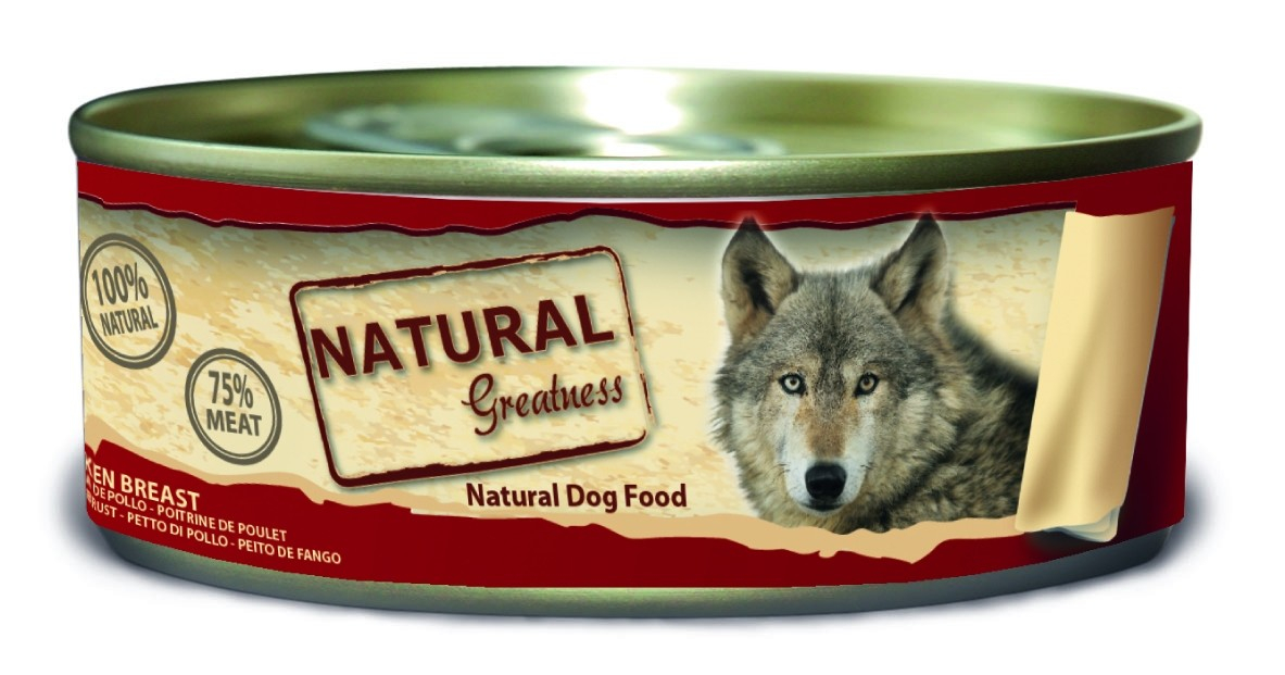 Natvoer NATURAL GREATNESS Classic 156g voor volwassen honden - 5 smaken naar keuze