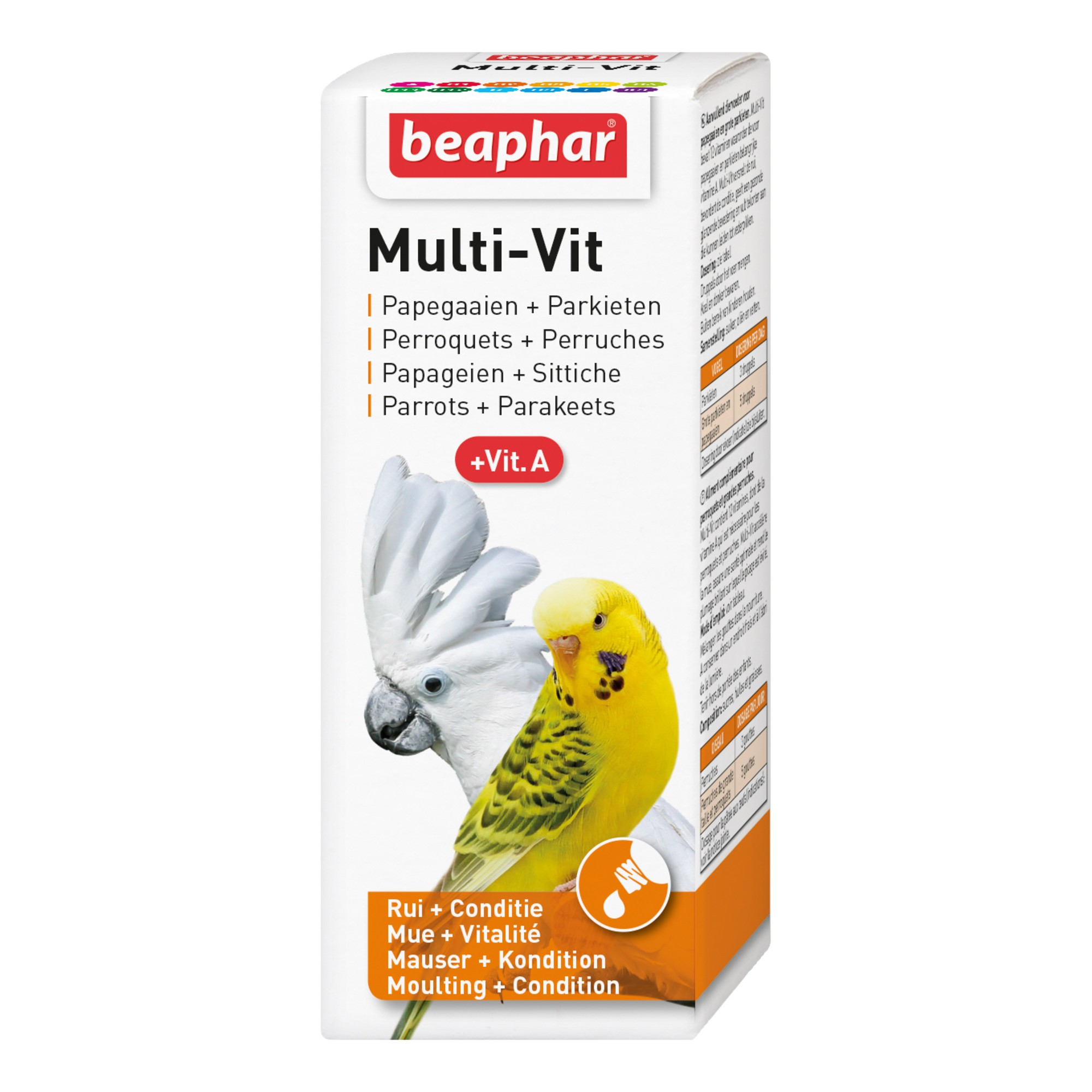 Multi-Vitaminas para periquitos e papagaios