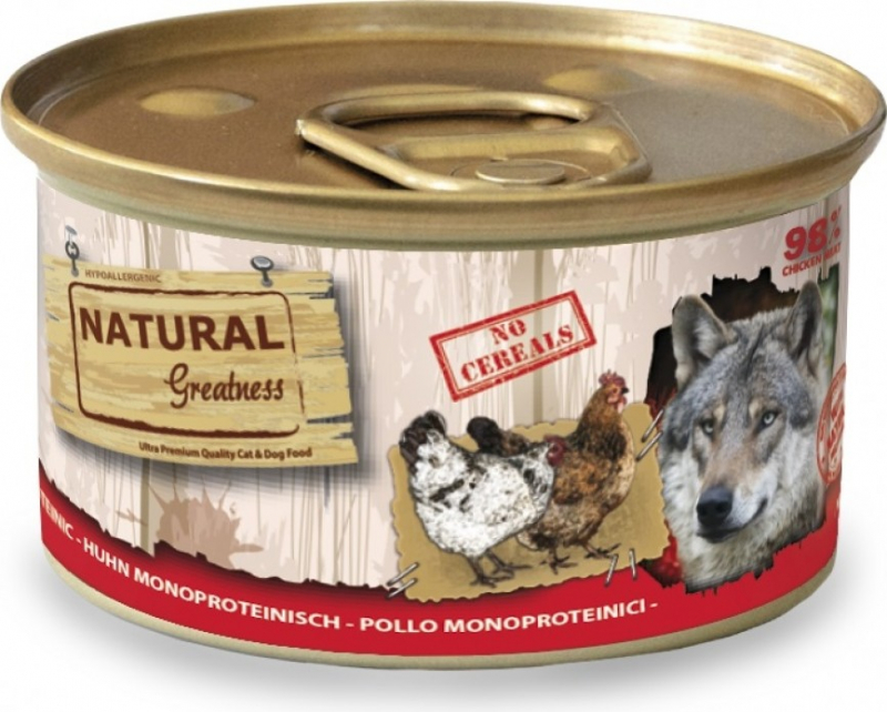 Nassfutter NATURAL GREATNESS Single Protein Adult für sensible Hunde