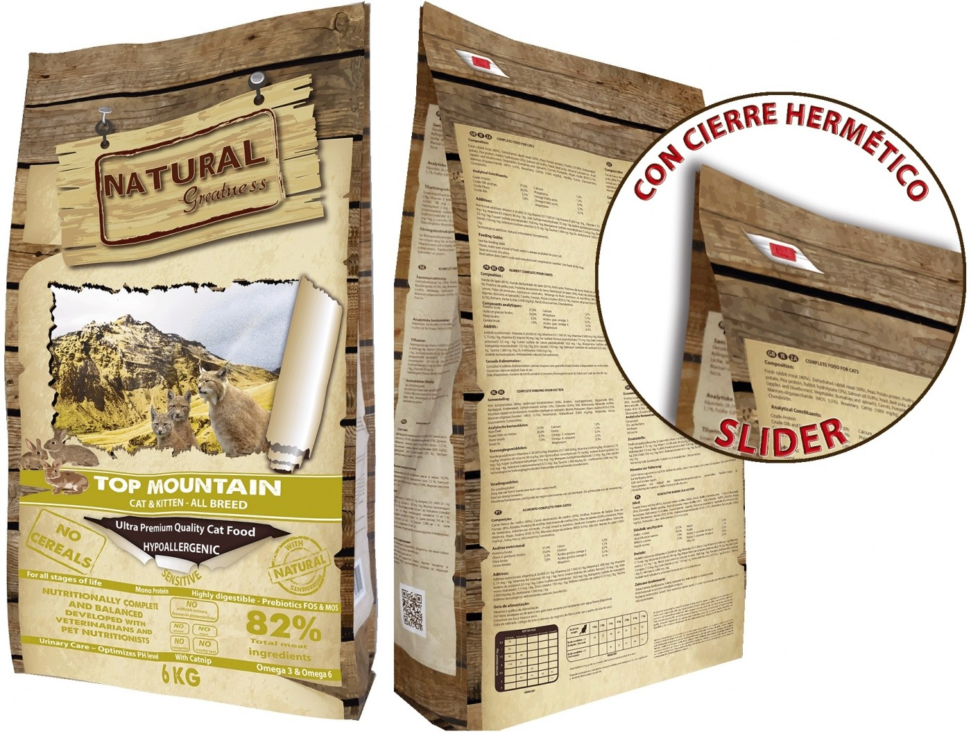 NATURAL GREATNESS Top Mountain pour Chat Adulte & Chaton