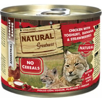 NATURAL GREATNESS 200gr Comida húmeda para gatos sin cereales - 3 sabores