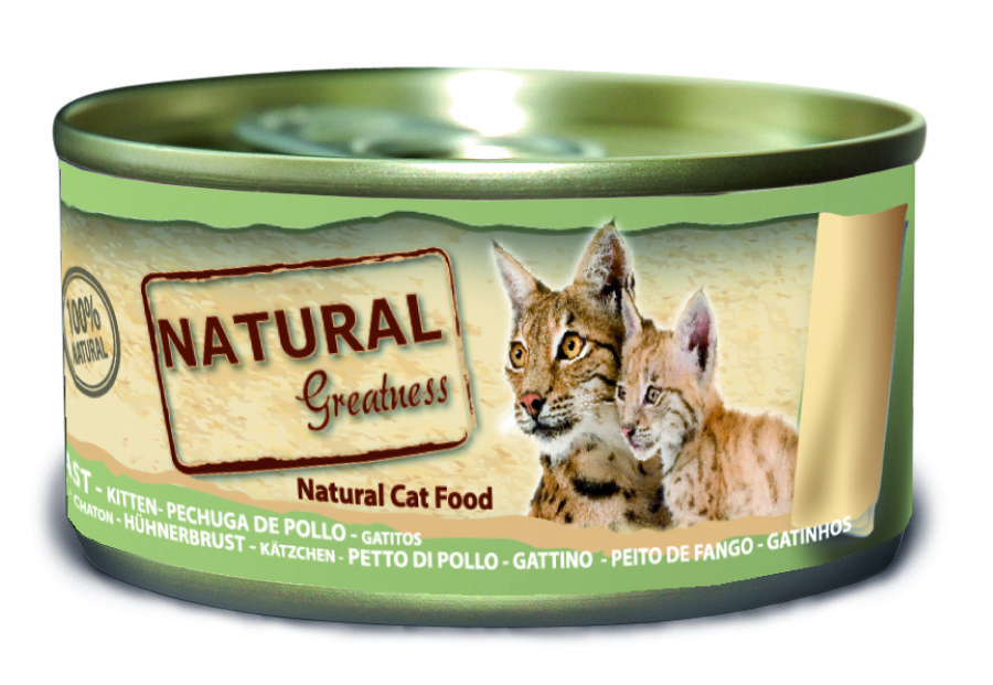 Nassfutter NATURAL GREATNESS Classic 70g für Adult Katzen & Kitten - 4 Geschmacksrichtungen
