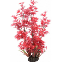 Planta artificial rojo con follaje fino
