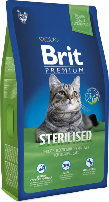 BRIT PREMIUM Sterilised Pienso para gatos esterilizados con Pollo