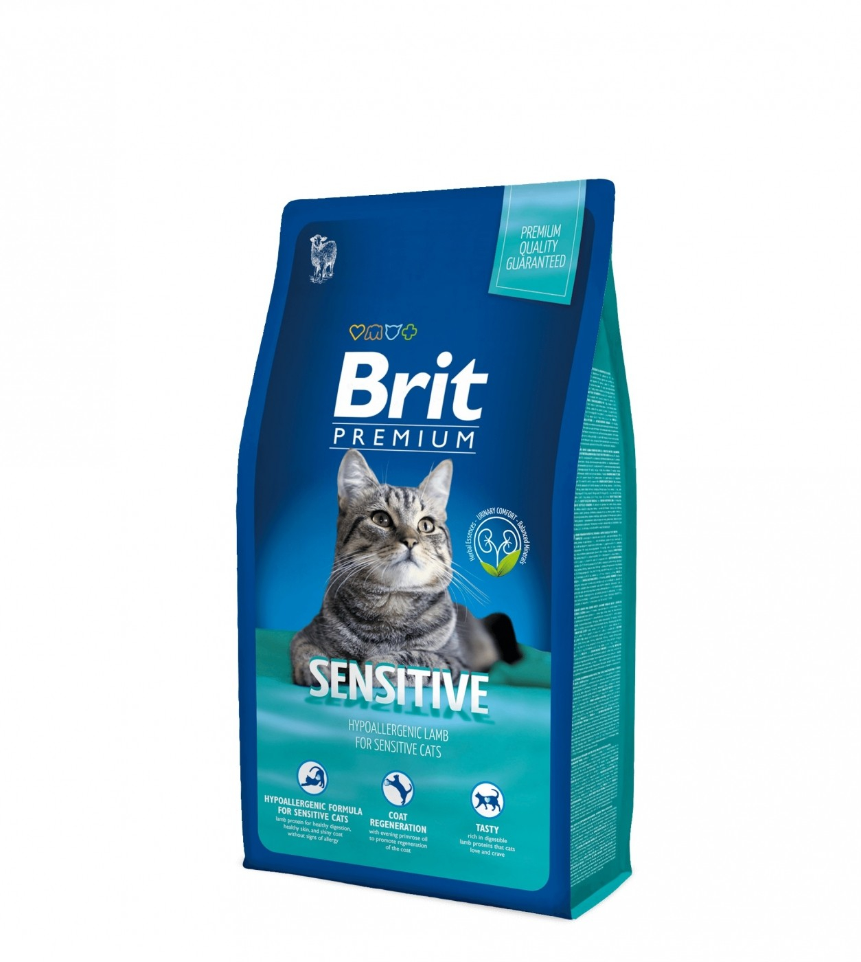 BRIT PREMIUM Adult Sensitive mit Lamm & Reis für empfindliche erwachsene Katze
