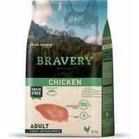 BRAVERY Adult Medium & Large ohne Getreide mit Hühnchen für Hunde mittlerer und großer Rassen