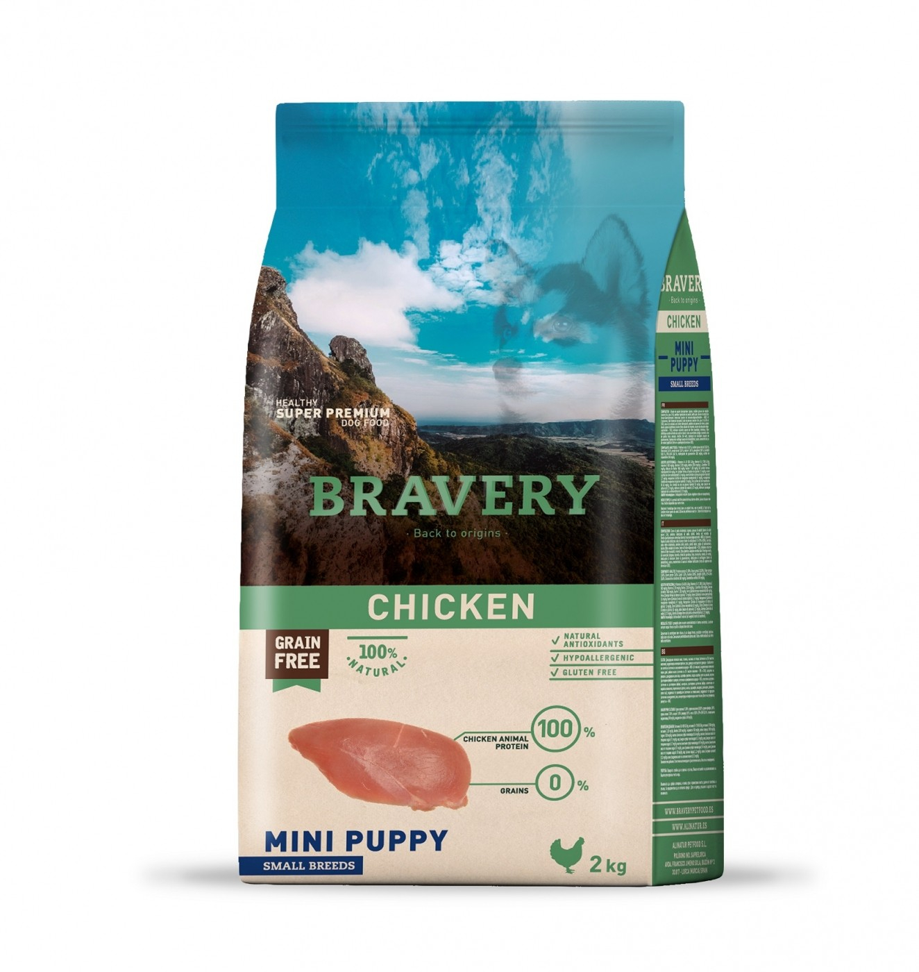 BRAVERY Puppy Mini Getreidefrei für Welpen kleiner Rassen