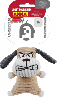 Peluche sonore chien "Angry" pour petits et moyens chiens