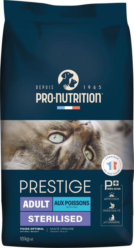 PRO-NUTRITION PRESTIGE Sterilized au Poisson (anciennement CROCKTAIL) pour Chat Adulte Stérilisé
