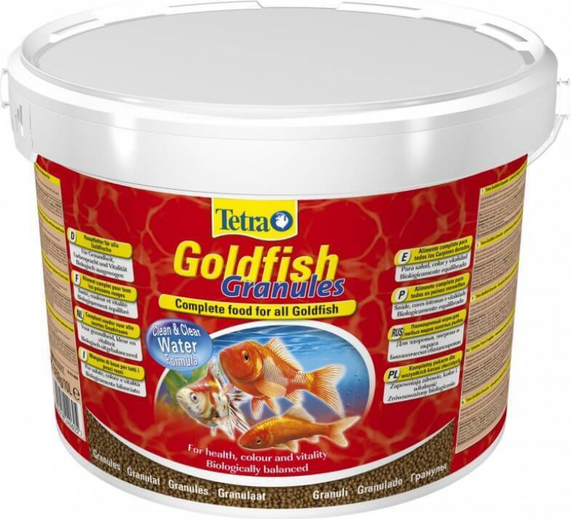 Alimentos para peixes Tetra GoldFish Grânulos 500ml, 1L et 10L