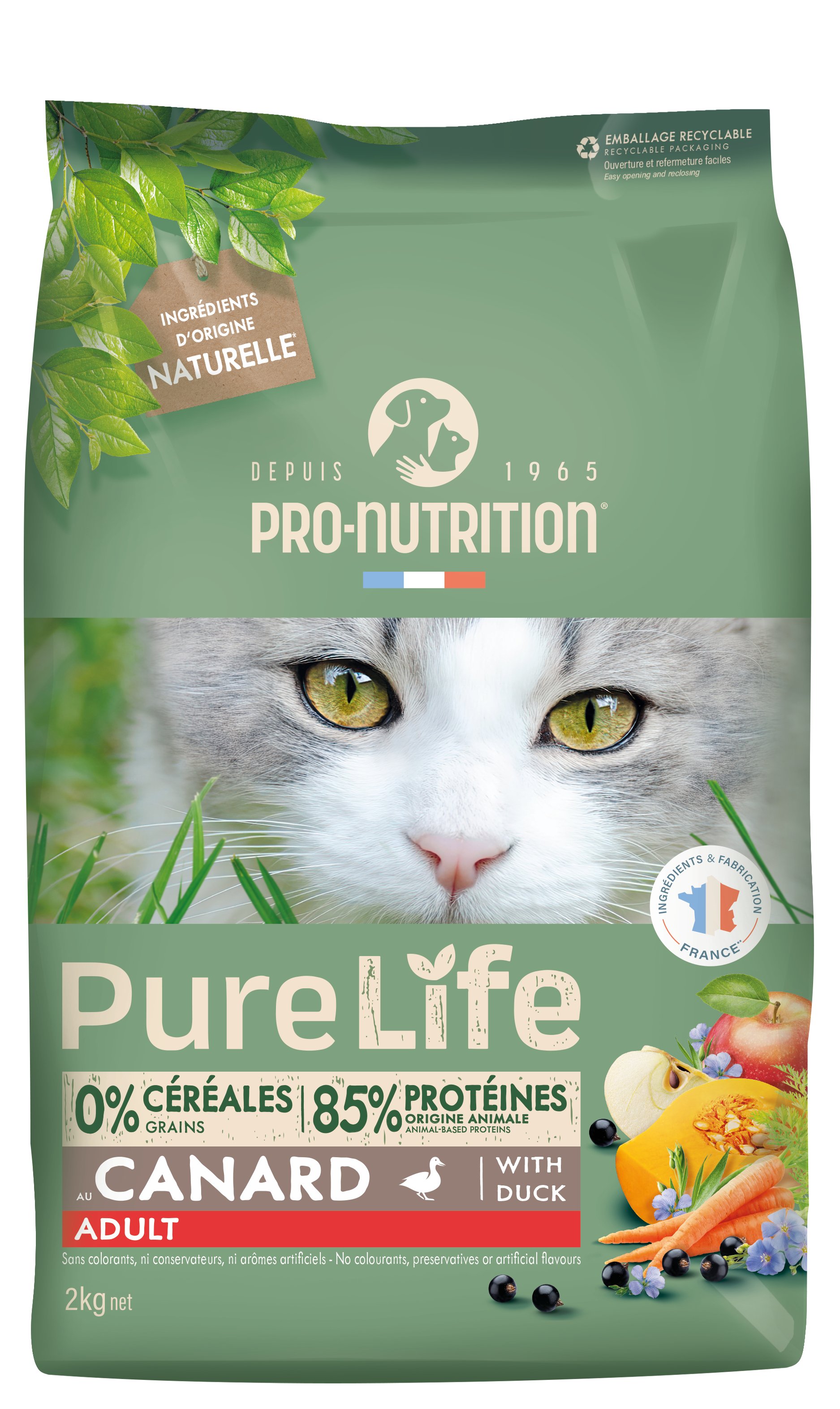PRO-NUTRITION Flatazor Pure Life Adult ohne Getreide für Katzen