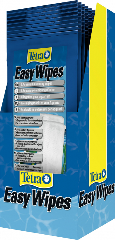 Tetra easywipes toallitas limpiadoras para acuarios 