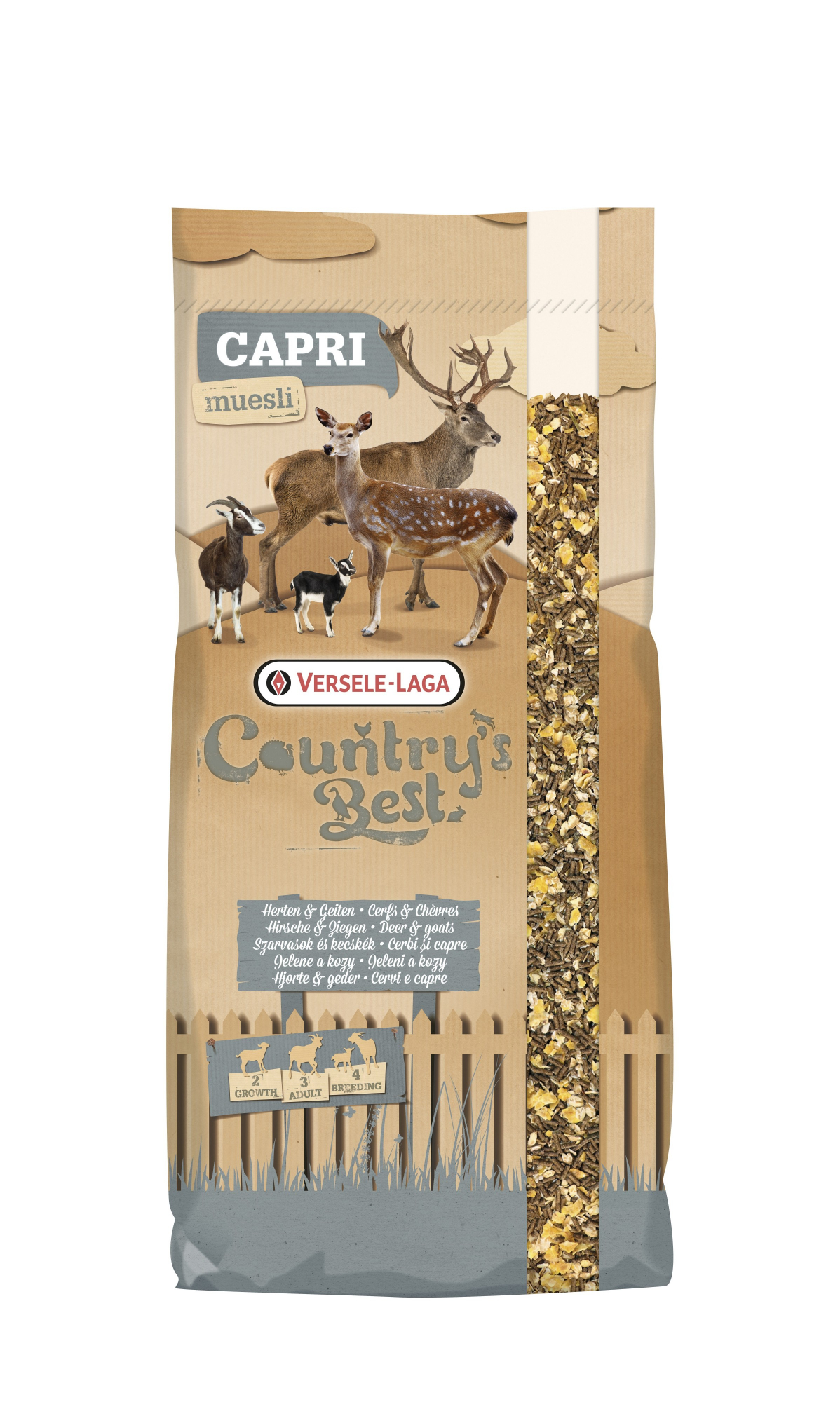 Caprifloc 2 muesli Country's Best Voer voor geiten en herten