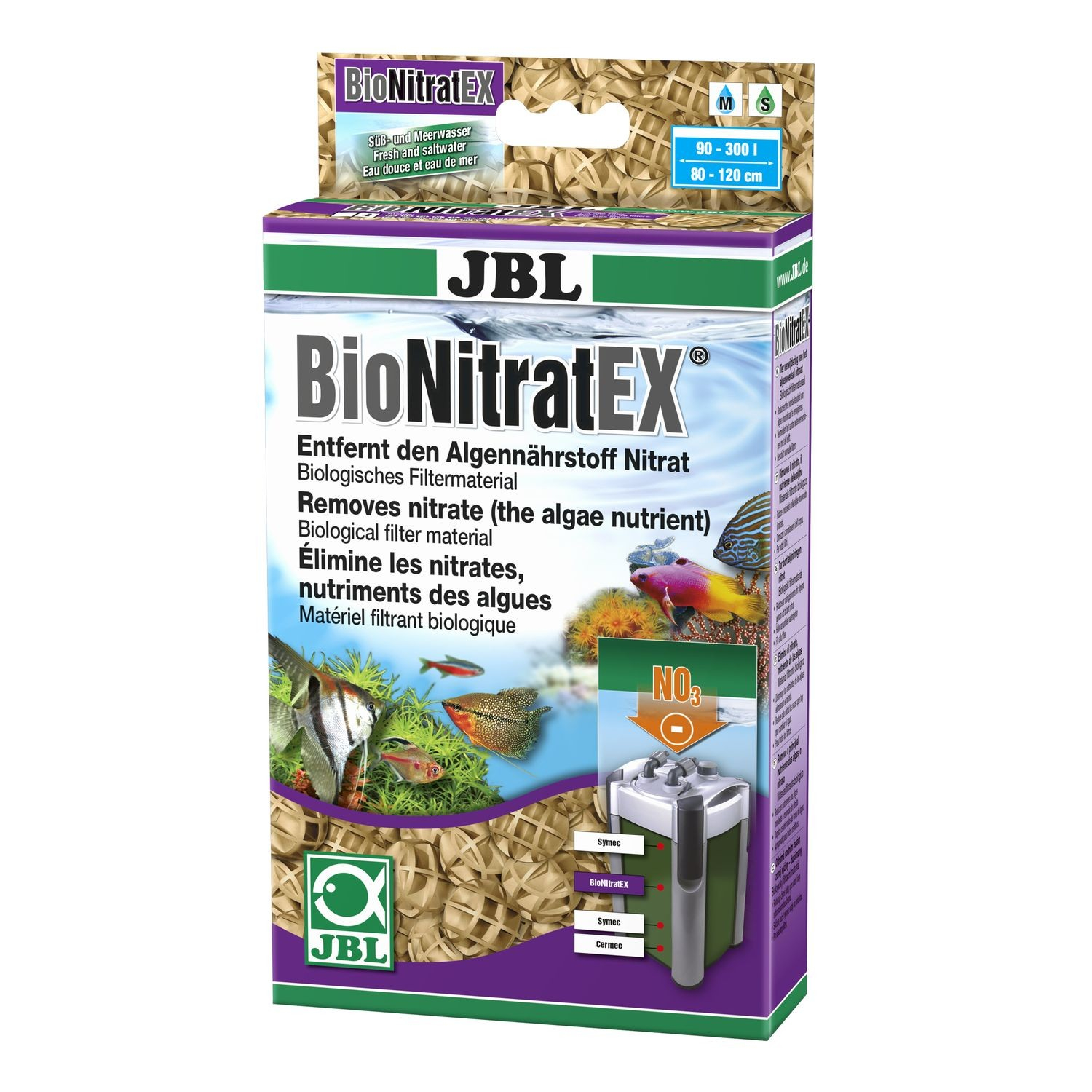 JBL BioNitratEx Eliminação biológica de nitratos para aquário