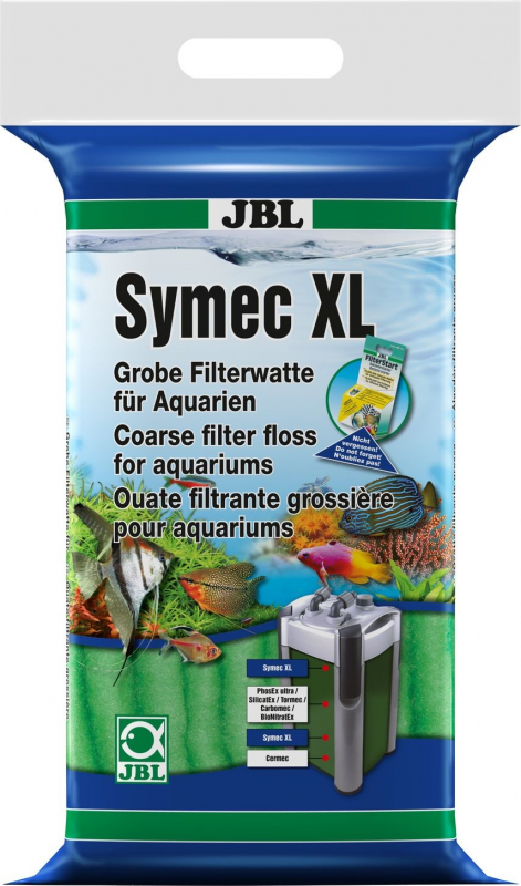 JBL Symec XL Ouate verte à grosses mailles pour aquarium