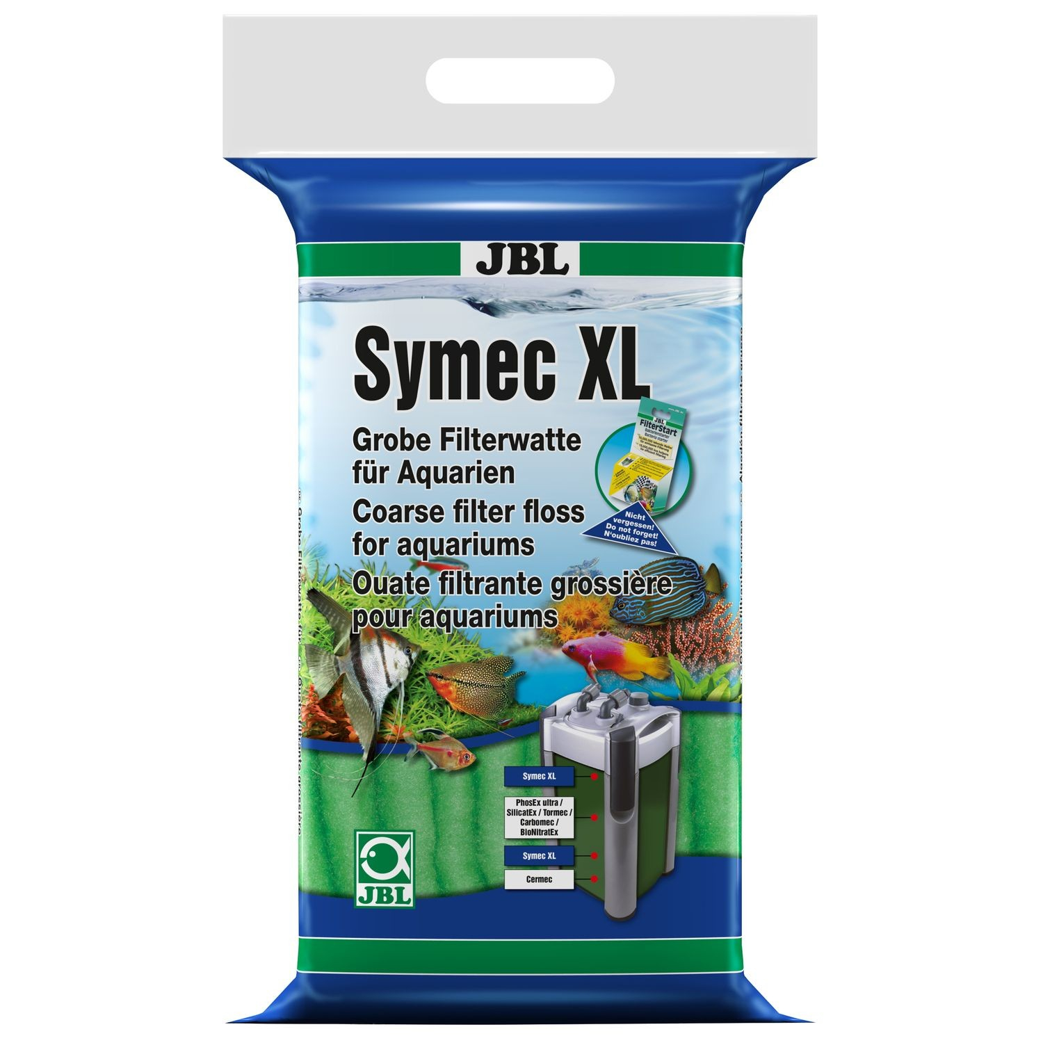 JBL Symec XL Algodón filtrante grueso para filtros de acuario